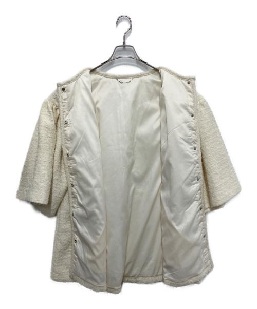 CELFORD（セルフォード）CELFORD (セルフォード) ツイードフレアーコート アイボリー サイズ:Free　　　　の古着・服飾アイテム