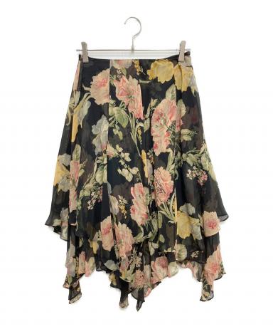 Lauren Ralph Lauren シルク　ロングスカート　フレアスカート 中古・古着通販】LAUREN RALPH LAUREN (ローレン ラルフ ローレン