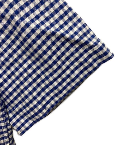DANTON（ダントン）DANTON (ダントン) オックスフォード半袖ギンガムシャツ ブルー サイズ:34の古着・服飾アイテム