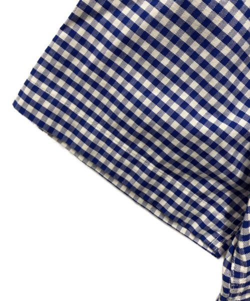 DANTON（ダントン）DANTON (ダントン) オックスフォード半袖ギンガムシャツ ブルー サイズ:34の古着・服飾アイテム