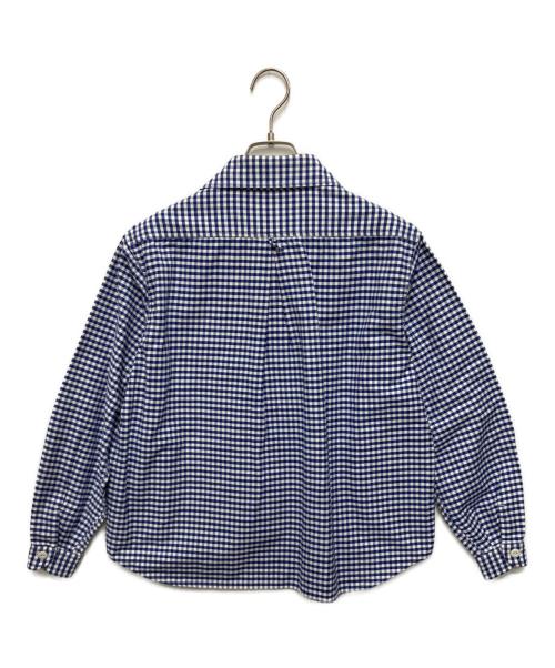 DANTON（ダントン）DANTON (ダントン) 丸襟プルオーバーシャツ ブルー サイズ:34の古着・服飾アイテム