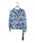 LAUREN RALPH LAUREN（ローレンラルフローレン）の古着「花柄カシュクールブラウス」｜ブルー