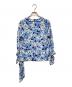 LAUREN RALPH LAUREN (ローレンラルフローレン) 花柄カシュクールブラウス ブルー サイズ:XS：5000円