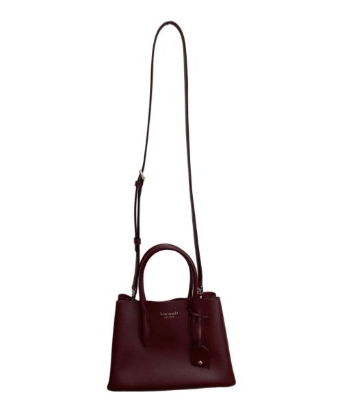 Kate Spade（ケイトスペード）Kate Spade (ケイトスペード) 2WAYバッグ バーガンディーの古着・服飾アイテム