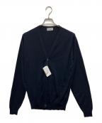 JOHN SMEDLEYジョンスメドレー）の古着「PETWORTH CARDIGAN V/N」｜ネイビー