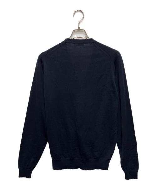 JOHN SMEDLEY（ジョンスメドレー）JOHN SMEDLEY (ジョンスメドレー) PETWORTH CARDIGAN V/N ネイビー サイズ:L 未使用品の古着・服飾アイテム