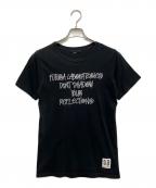stussy×FUTURA LABORATORIESステューシー×フューチュラ ラボラトリーズ）の古着「刺繍Tシャツ」｜ブラック