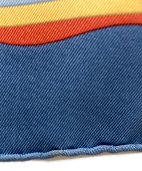 HERMES（エルメス）HERMES (エルメス) カレ90シルクスカーフ ブルー サイズ:90×90の古着・服飾アイテム
