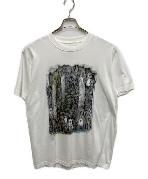 ボリス雑貨店（ポリスザッカテン）ボリス雑貨店 (ポリスザッカテン) ヒグチユウコ プリントTシャツ ホワイト サイズ:Lの古着・服飾アイテム