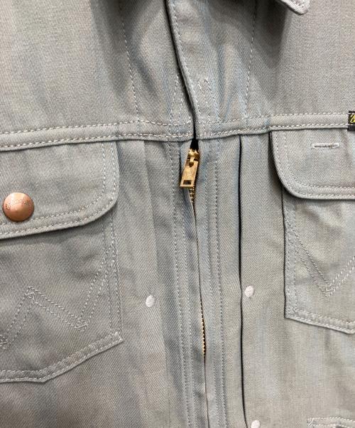 Wrangler（ラングラー）Wrangler (ラングラー) TOMORROW LAND (トゥモローランド) 別注クリアツイル ジップアップ Gジャン グリーン サイズ:Sの古着・服飾アイテム