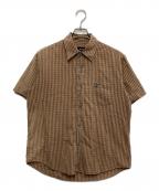 A.P.C.アーペーセー）の古着「半袖チェックシャツ」｜ブラウン