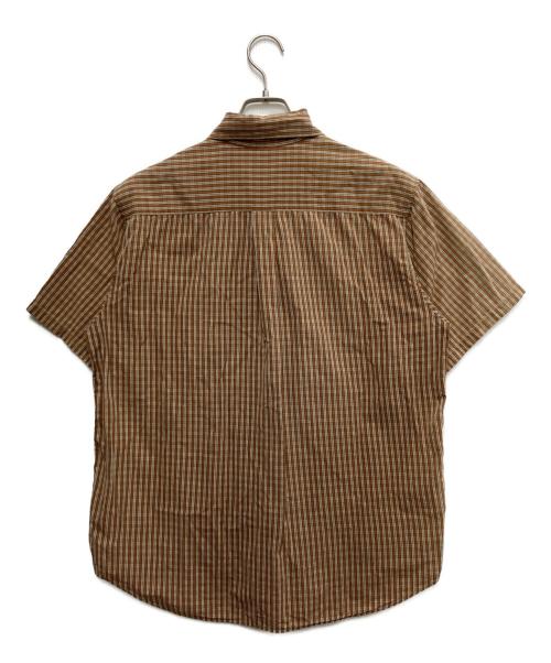 A.P.C.（アーペーセー）A.P.C. (アーペーセー) 半袖チェックシャツ ブラウン サイズ:2の古着・服飾アイテム