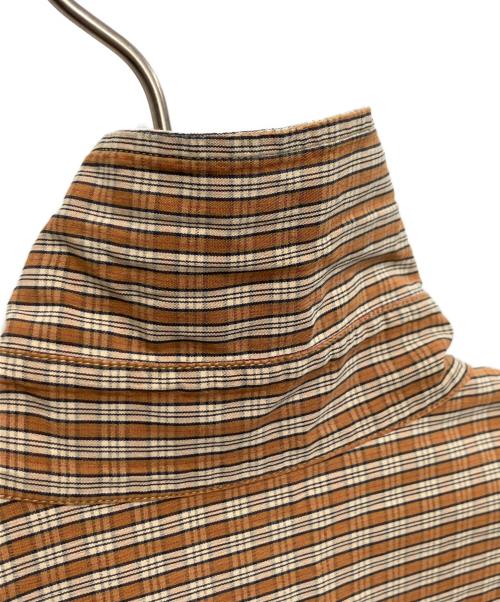 A.P.C.（アーペーセー）A.P.C. (アーペーセー) 半袖チェックシャツ ブラウン サイズ:2の古着・服飾アイテム