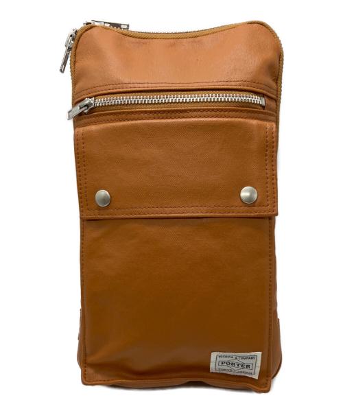 PORTER（ポーター）PORTER (ポーター) SLING SHOULDER BAG ブラウンの古着・服飾アイテム