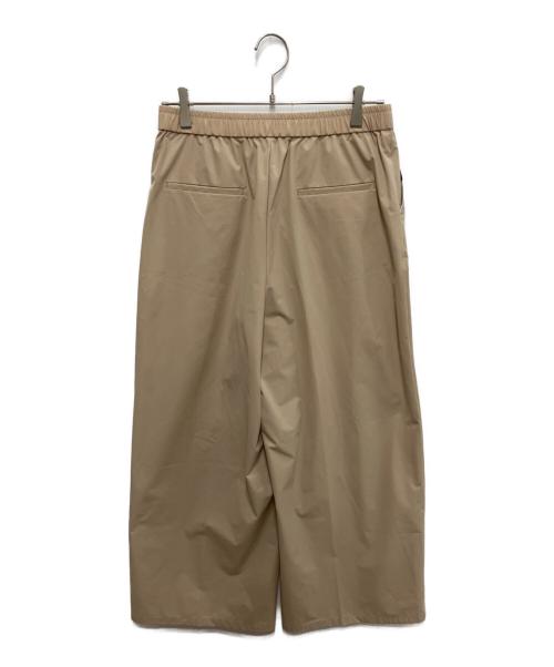 BLUE LABEL CRESTBRIDGE（ブルーレーベルクレストブリッジ）BLUE LABEL CRESTBRIDGE (ブルーレーベルクレストブリッジ) ストレッチプルーフクロスワイドパンツ ベージュ サイズ:40の古着・服飾アイテム