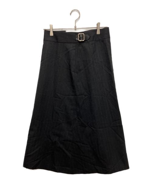 COMME des GARCONS（コムデギャルソン）COMME des GARCONS (コムデギャルソン) ウールラップスカート ブラック サイズ:Sの古着・服飾アイテム