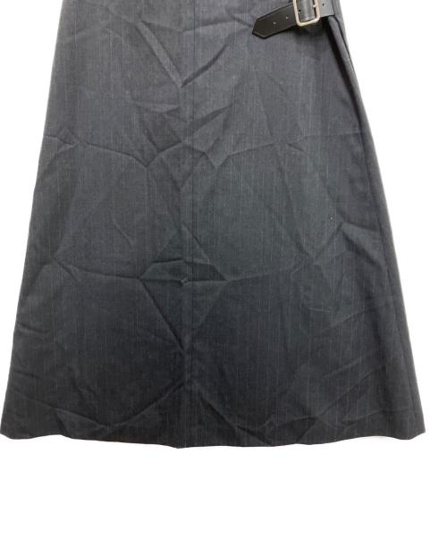 COMME des GARCONS（コムデギャルソン）COMME des GARCONS (コムデギャルソン) ウールラップスカート ブラック サイズ:Sの古着・服飾アイテム