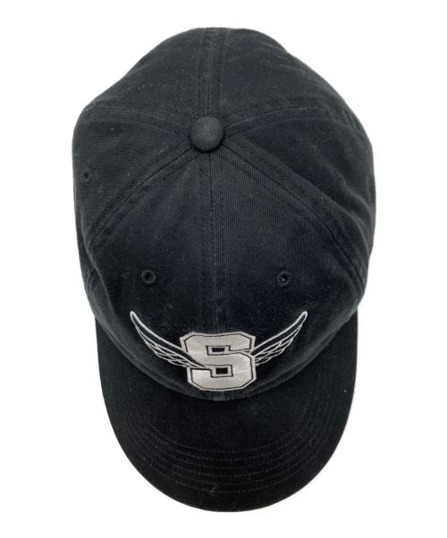 SUPREME（シュプリーム）SUPREME (シュプリーム) wings Logo 6-Panel CAP ブラックの古着・服飾アイテム