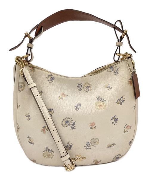 COACH（コーチ）COACH (コーチ) メドウ プレーリー サットン ホーボー ベージュの古着・服飾アイテム