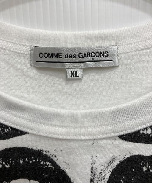 COMME des GARCONS（コムデギャルソン）COMME des GARCONS (コムデギャルソン) リッププリントTシャツ ホワイト サイズ:XLの古着・服飾アイテム