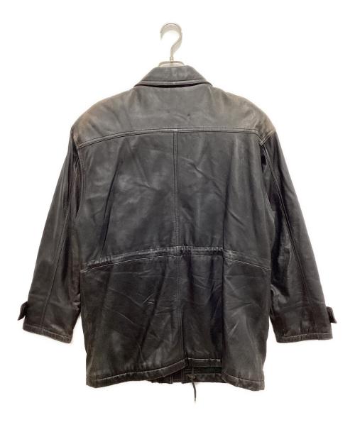 POLO CLUB（ポロクラブ）POLO CLUB (ポロクラブ) レザーコート ブラック サイズ:Mの古着・服飾アイテム