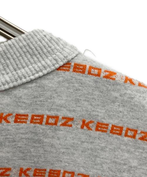 KEBOZ（ケボズ）KEBOZ (ケボズ) プリントTシャツ グレー サイズ:Lの古着・服飾アイテム
