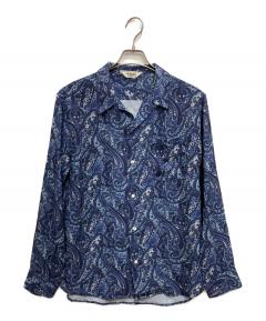 XL CALEE キャリー レーヨン 50s オープンカラーシャツ　絣 中古・古着通販】CALEE (キャリー) オープンカラーシャツ グリーン