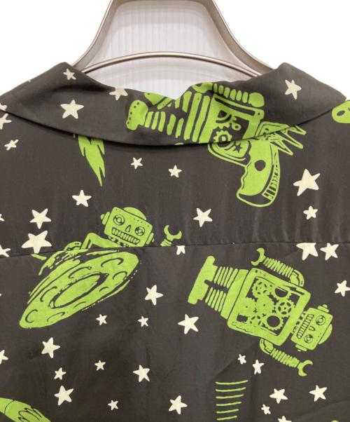 Star OF HOLLYWOOD（スターオブハリウッド）Star OF HOLLYWOOD (スターオブハリウッド) アロハシャツ ブラック サイズ:Mの古着・服飾アイテム