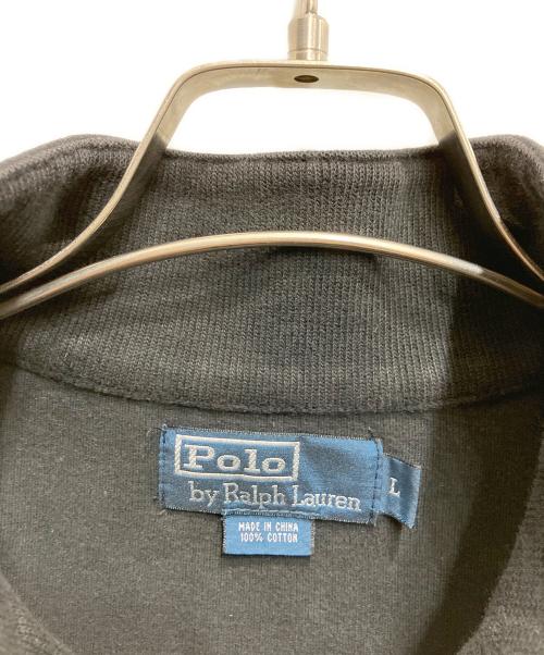 POLO RALPH LAUREN（ポロ・ラルフローレン）POLO RALPH LAUREN (ポロ・ラルフローレン) ハーフジップスウェット ブラック サイズ:Ｌの古着・服飾アイテム