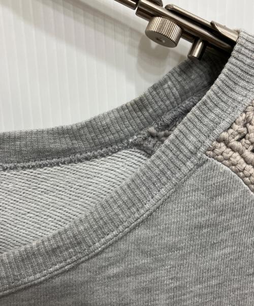 NUMBER (N)INE（ナンバーナイン）NUMBER (N)INE (ナンバーナイン) 編み込みスウェット グレー サイズ:4の古着・服飾アイテム