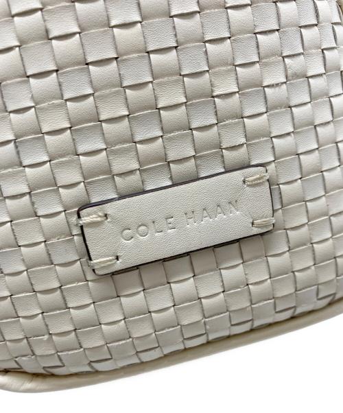 COLE HAAN（コールハーン）COLE HAAN (コールハーン) メッシュトートバッグ ホワイトの古着・服飾アイテム