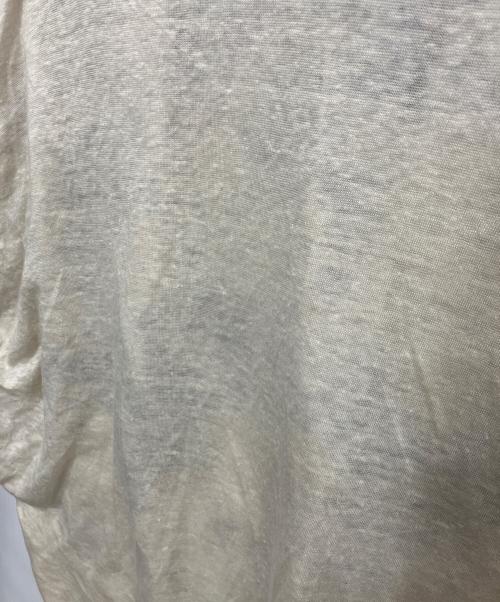 pas de calais（パドカレ）pas de calais (パドカレ) 絞り染めリネンブラウス ベージュ サイズ:36の古着・服飾アイテム