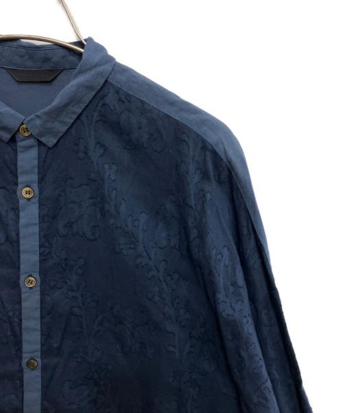 pas de calais（パドカレ）pas de calais (パドカレ) 製品染め刺繍シャツ ネイビー サイズ:38の古着・服飾アイテム