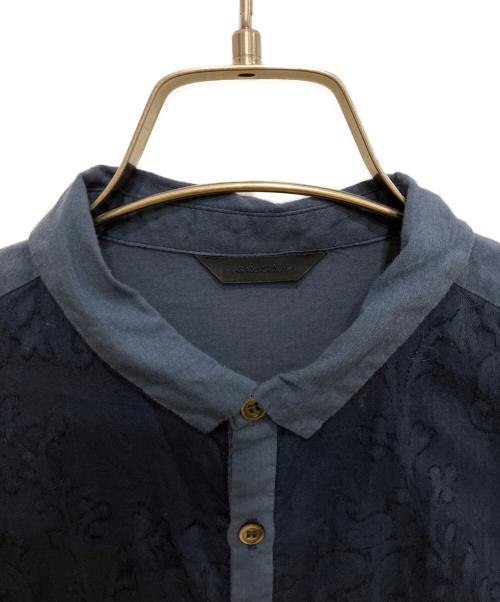 pas de calais（パドカレ）pas de calais (パドカレ) 製品染め刺繍シャツ ネイビー サイズ:38の古着・服飾アイテム