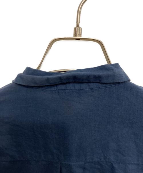 pas de calais（パドカレ）pas de calais (パドカレ) 製品染め刺繍シャツ ネイビー サイズ:38の古着・服飾アイテム