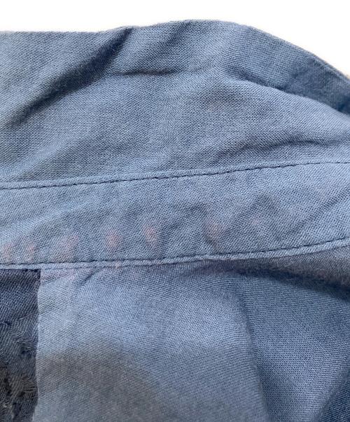 pas de calais（パドカレ）pas de calais (パドカレ) 製品染め刺繍シャツ ネイビー サイズ:38の古着・服飾アイテム
