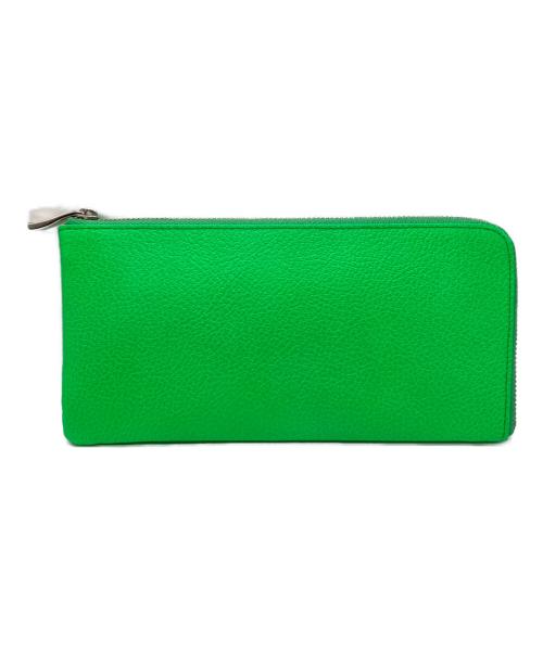 kawa-kawa（カワカワ）kawa-kawa (カワカワ) 長財布 グリーンの古着・服飾アイテム