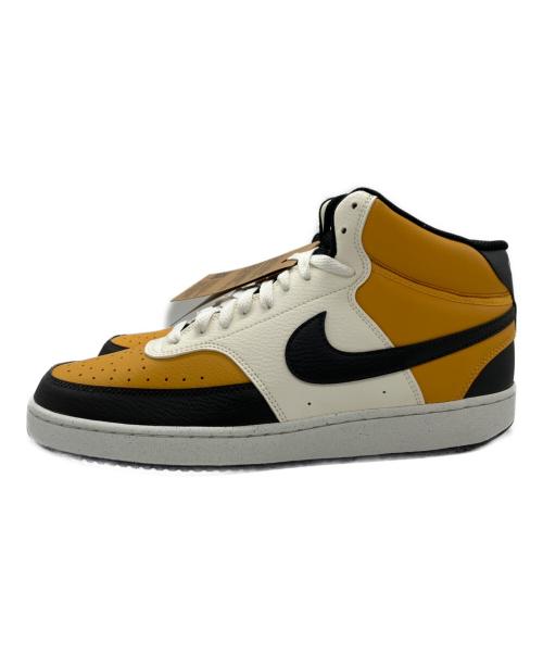 NIKE（ナイキ）NIKE (ナイキ) COURT VISION MID NN（コートビジョンミッド NN） イエロー×ホワイト サイズ:28の古着・服飾アイテム