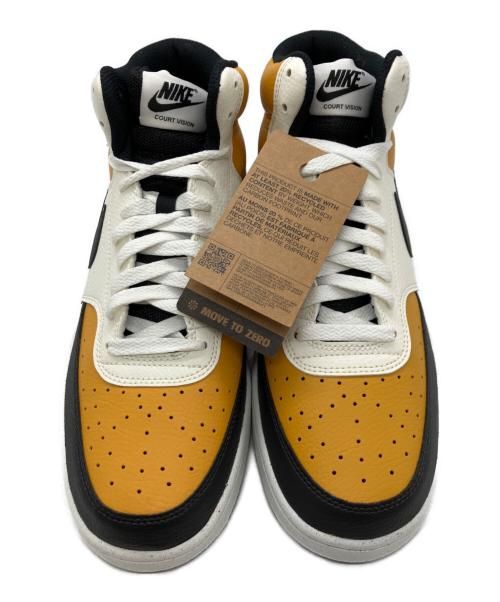 NIKE（ナイキ）NIKE (ナイキ) COURT VISION MID NN（コートビジョンミッド NN） イエロー×ホワイト サイズ:28の古着・服飾アイテム