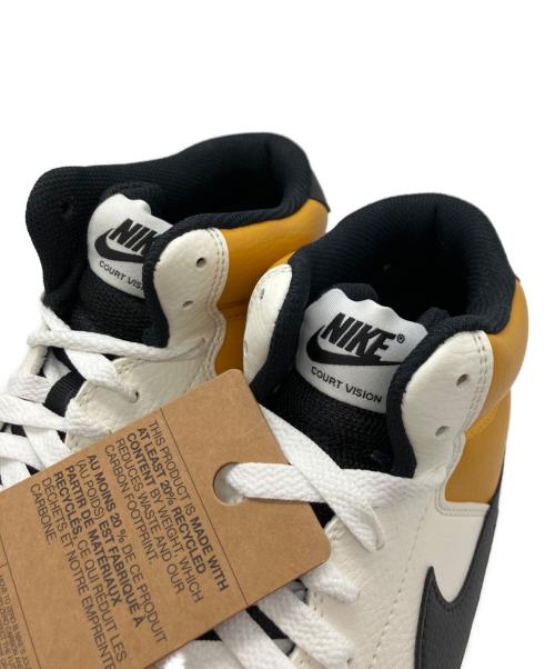 NIKE（ナイキ）NIKE (ナイキ) COURT VISION MID NN（コートビジョンミッド NN） イエロー×ホワイト サイズ:28の古着・服飾アイテム