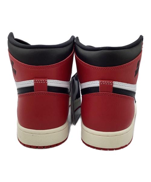 NIKE（ナイキ）NIKE (ナイキ) AIR JORDAN 1 RETRO HIGH OG ブラック×レッド サイズ:27.5 未使用品の古着・服飾アイテム