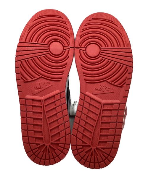 NIKE（ナイキ）NIKE (ナイキ) AIR JORDAN 1 RETRO HIGH OG ブラック×レッド サイズ:27.5 未使用品の古着・服飾アイテム