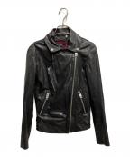 DIESELディーゼル）の古着「ライダースジャケット」｜ブラック