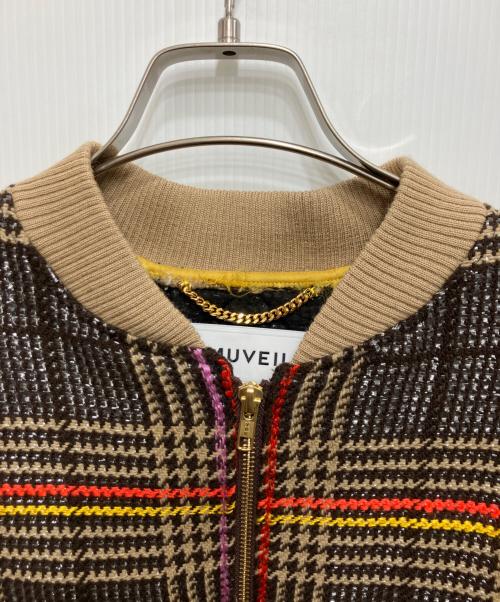 MUVEIL（ミュベール）MUVEIL (ミュベール) ツイードデザインジャケット ブラウン サイズ:不明の古着・服飾アイテム