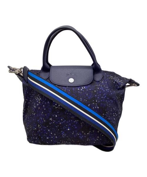 LONGCHAMP（ロンシャン）LONGCHAMP (ロンシャン) ル・プリアージュ フルール ネイビーの古着・服飾アイテム