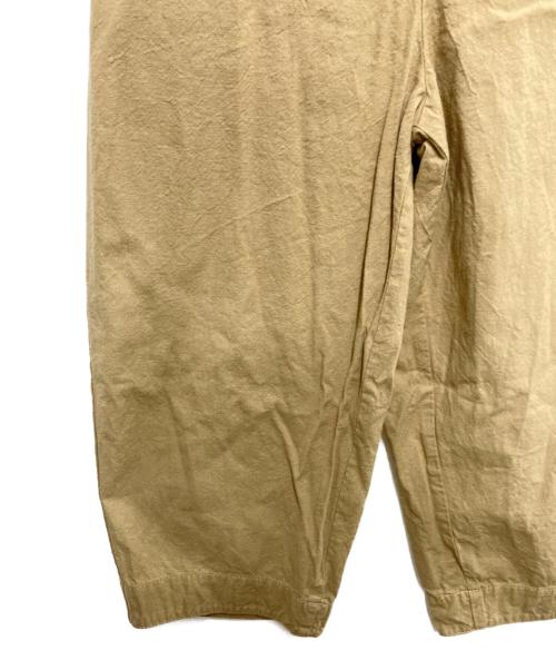 pas de calais（パドカレ）pas de calais (パドカレ) リネン混ワイドパンツ ベージュ サイズ:36の古着・服飾アイテム