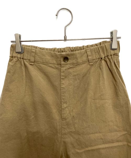 pas de calais（パドカレ）pas de calais (パドカレ) リネン混ワイドパンツ ベージュ サイズ:36の古着・服飾アイテム