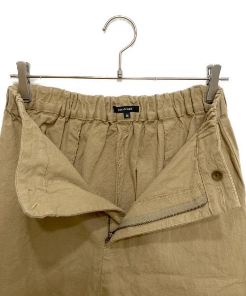 pas de calais（パドカレ）pas de calais (パドカレ) リネン混ワイドパンツ ベージュ サイズ:36の古着・服飾アイテム