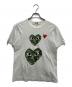 PLAY COMME des GARCONS（プレイコムデギャルソン）の古着「ハートプリントTシャツ」｜ホワイト