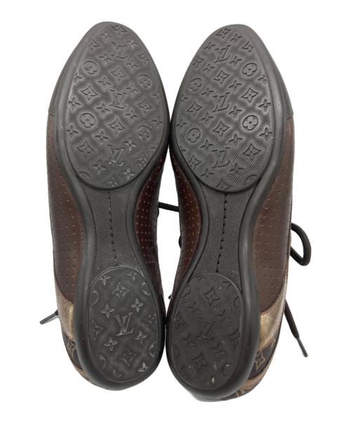 LOUIS VUITTON（ルイ ヴィトン）LOUIS VUITTON (ルイ ヴィトン) モノグラム レザースニーカー ブラウン サイズ:36の古着・服飾アイテム
